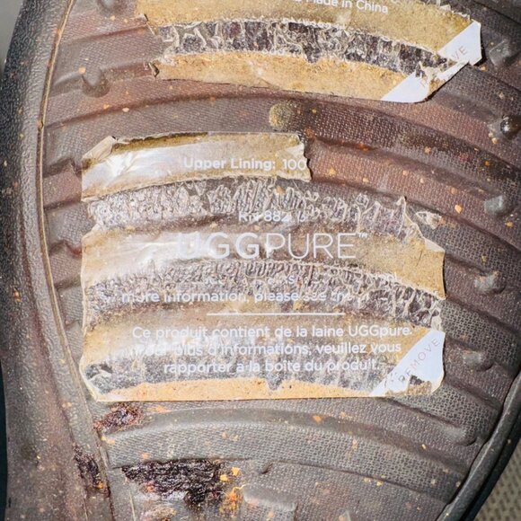 UGG Australia Akadia 1007760 Black Stout Suede Leather Lace Up Boots Sheerling 7 - Picture 8 of 16